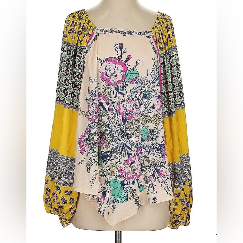 Free People | Positano Off the Shoulder Blouse, Size S. NWOT. - Picture 5 of 7